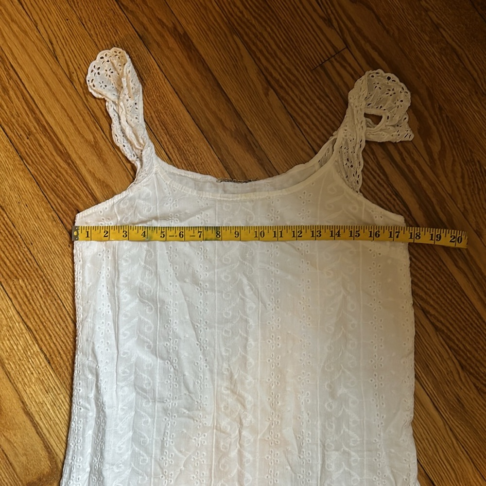 Valentina Naldi White Eyelet Lace Dress - Picture 3 of 4